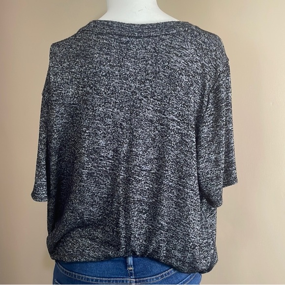 Calvin Klein Gray Asymmetrical Dolman Sleeve Top - Picture 5 of 6